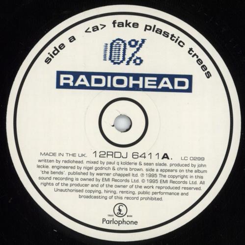 Radiohead Fake Plastic Trees UK Promo 12